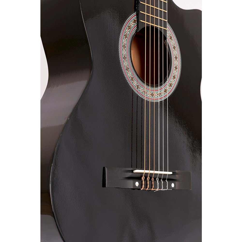 Madrid Mcg-120C Bk Cutaway 39 Klasik Gitar Tam Boy