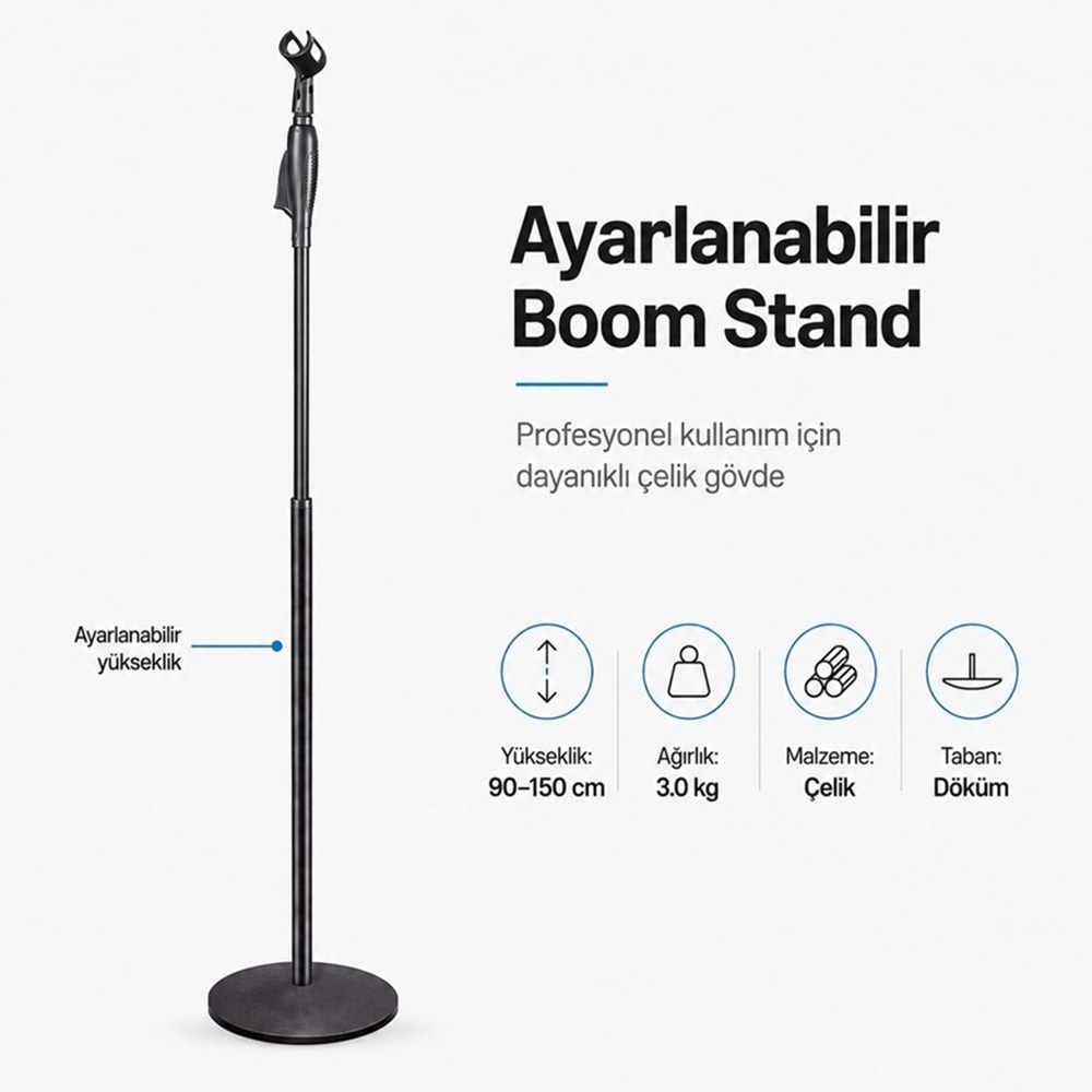Tower MS-007 Ayarlanabilir Mikrofon Standı