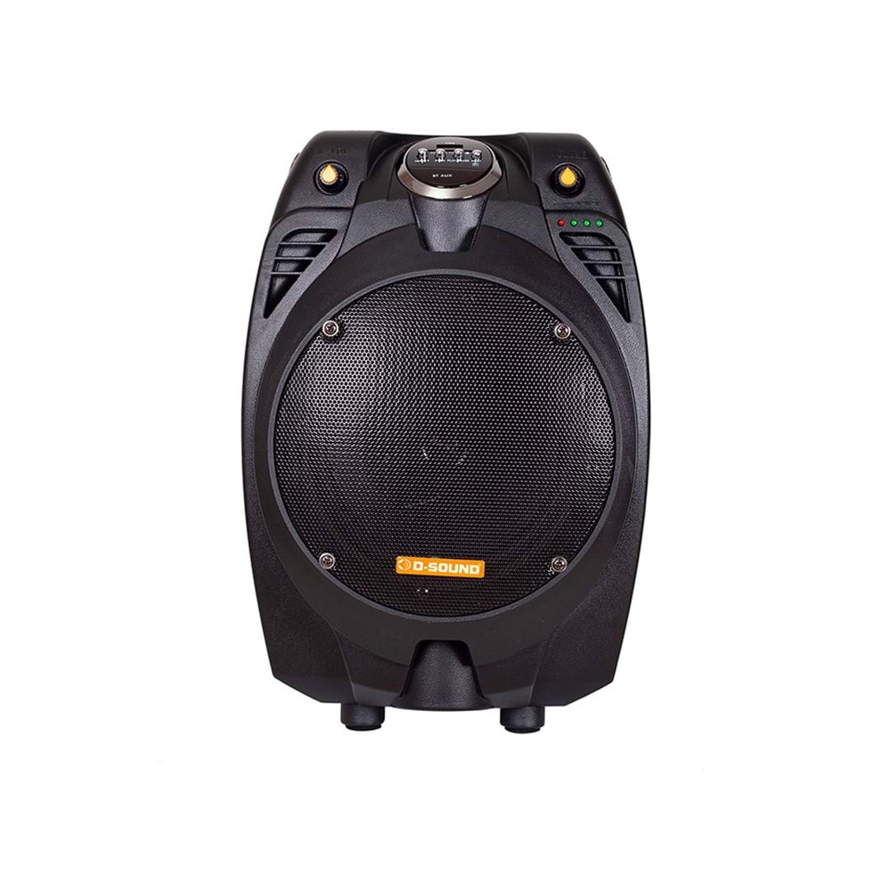 D-Sound Pa-065 130W Siyah Amfi Taşınabilir Şarjlı Hoparlör