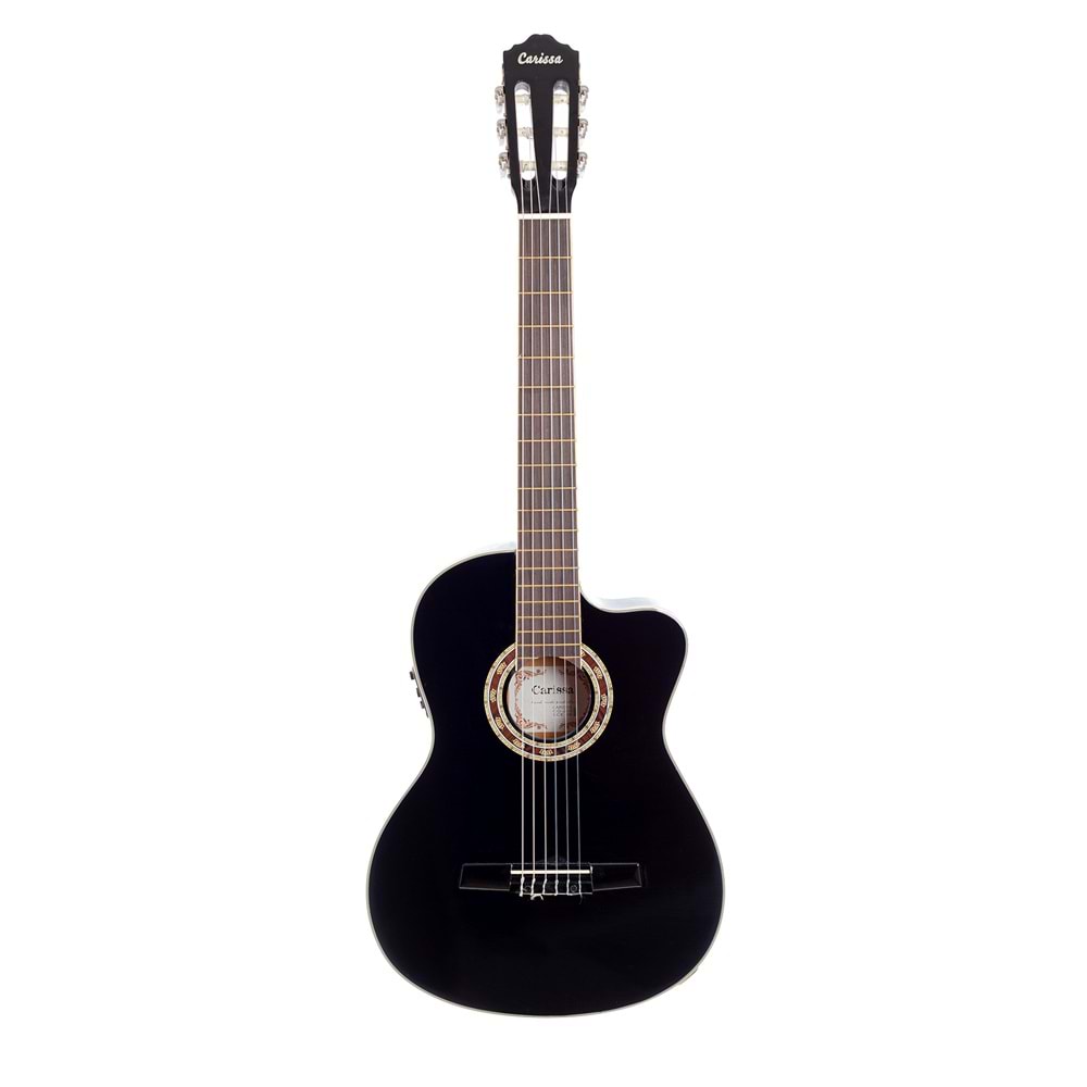 Carissa Cg-200 Sce Bk İnce Kasa Elektro Klasik Gitar
