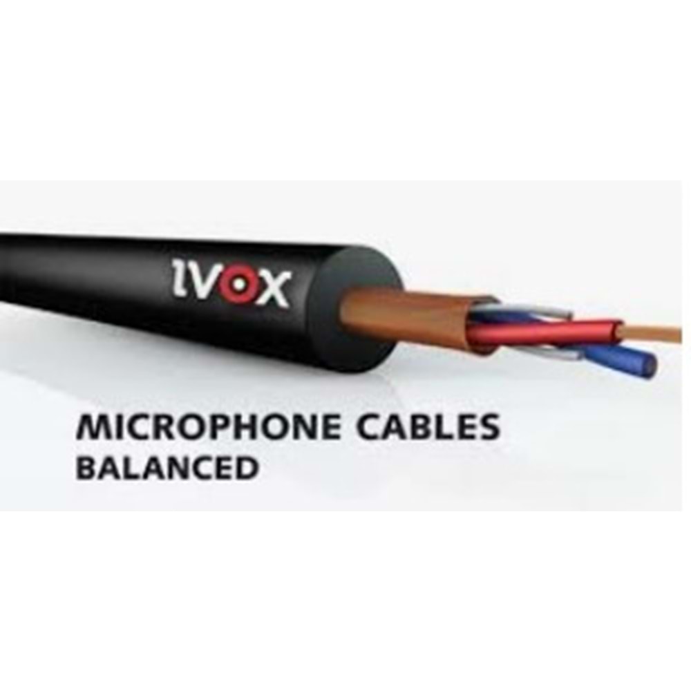 Ivox Vb-226 Ultımate 2X0 22Mm² Black Mikrofon Kablosu 1 Metre 6520