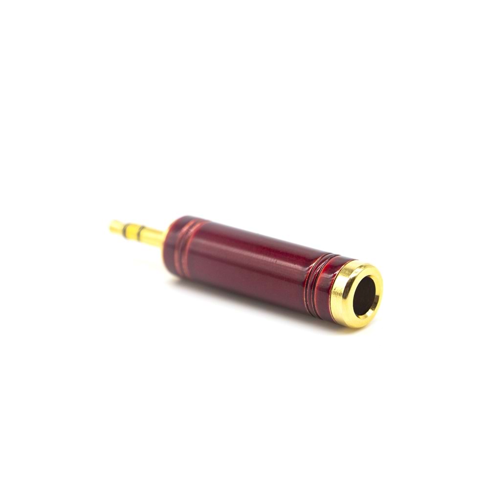 DC-219 Büyükten Küçüğe Çevirici (Metal ) 3.5mm Erkek - 6.35mm Dişi Jack Dönüştürücü