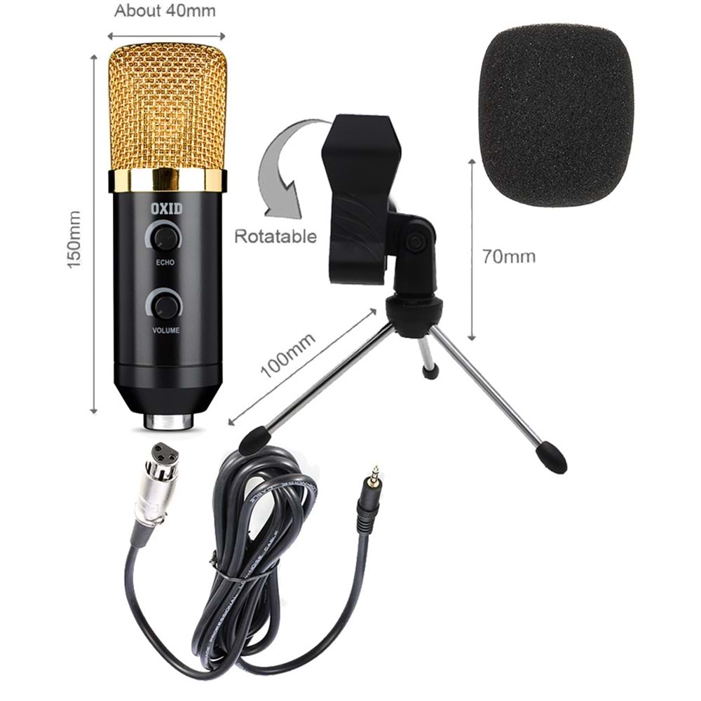 Oxid Bm-700 Echo 35Mm Jack Condenser Mikrofon