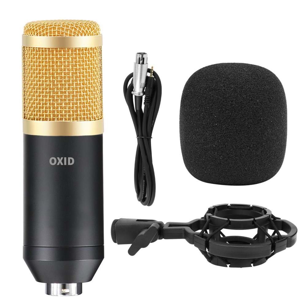 Oxid Bm-800 35Mm Condenser Mikrofon ve Ses Kartı Uyumlu Xlr-Xlr