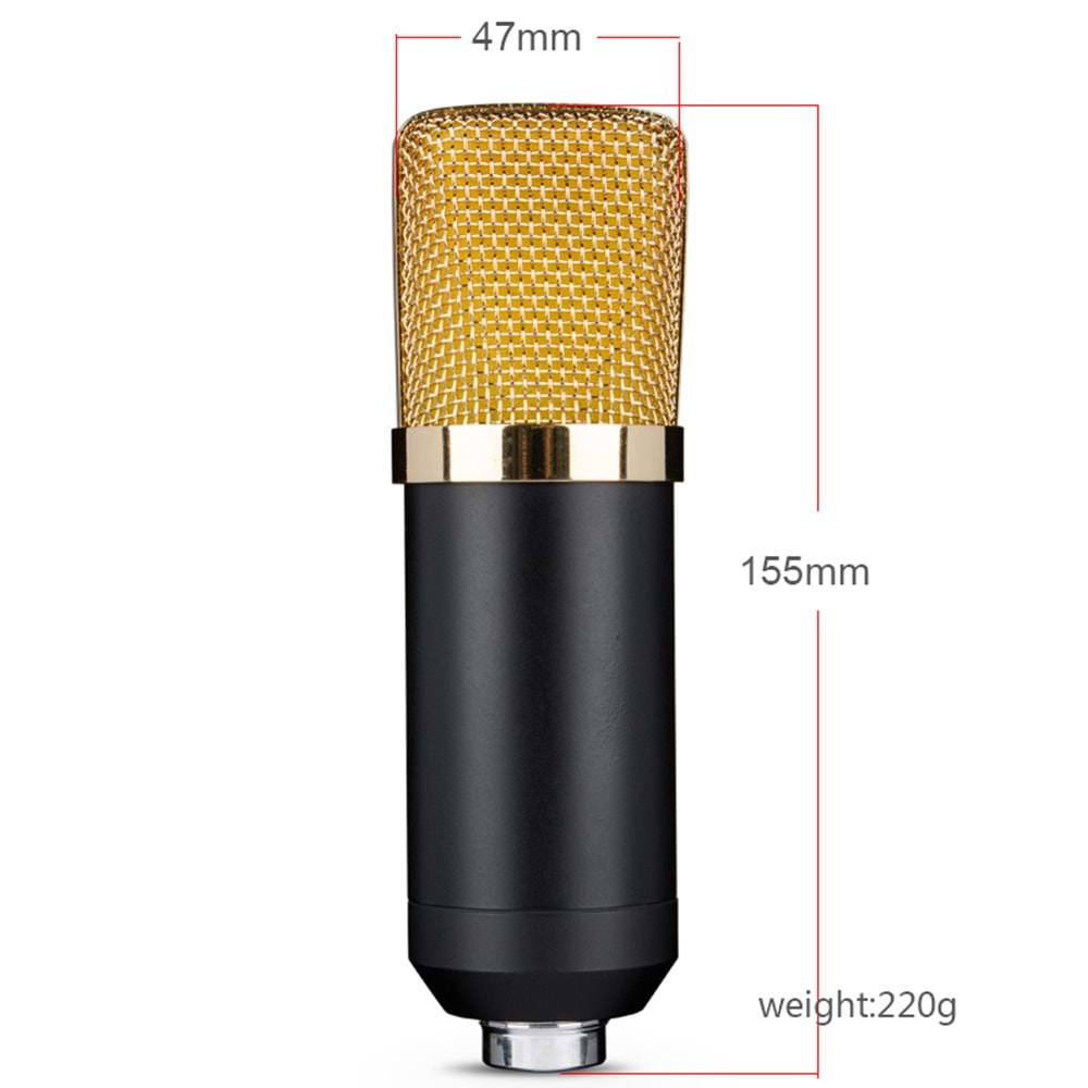 Oxid Kayıt Mikrofonu Bm-700 Set 35Mm Condenser Mikrofon