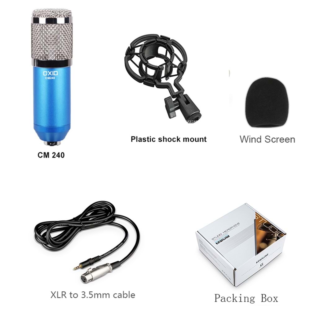 Oxid Cm-240 Mavi Condenser Mikrofon