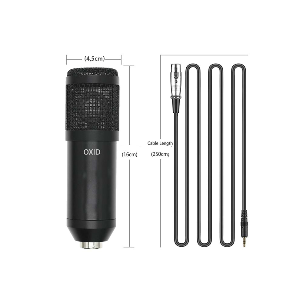 Oxid Cm-240X Black Condenser Mikrofon