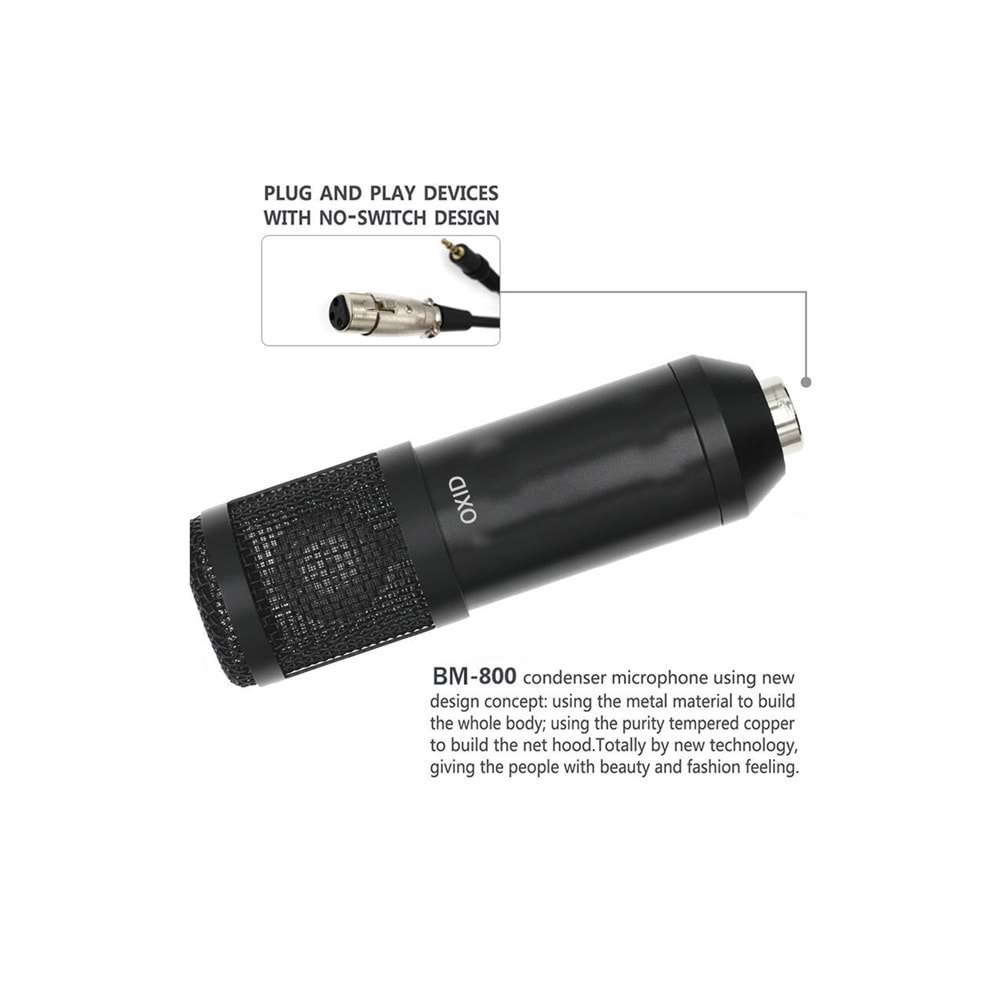 Oxid Cm-240X Black Condenser Mikrofon