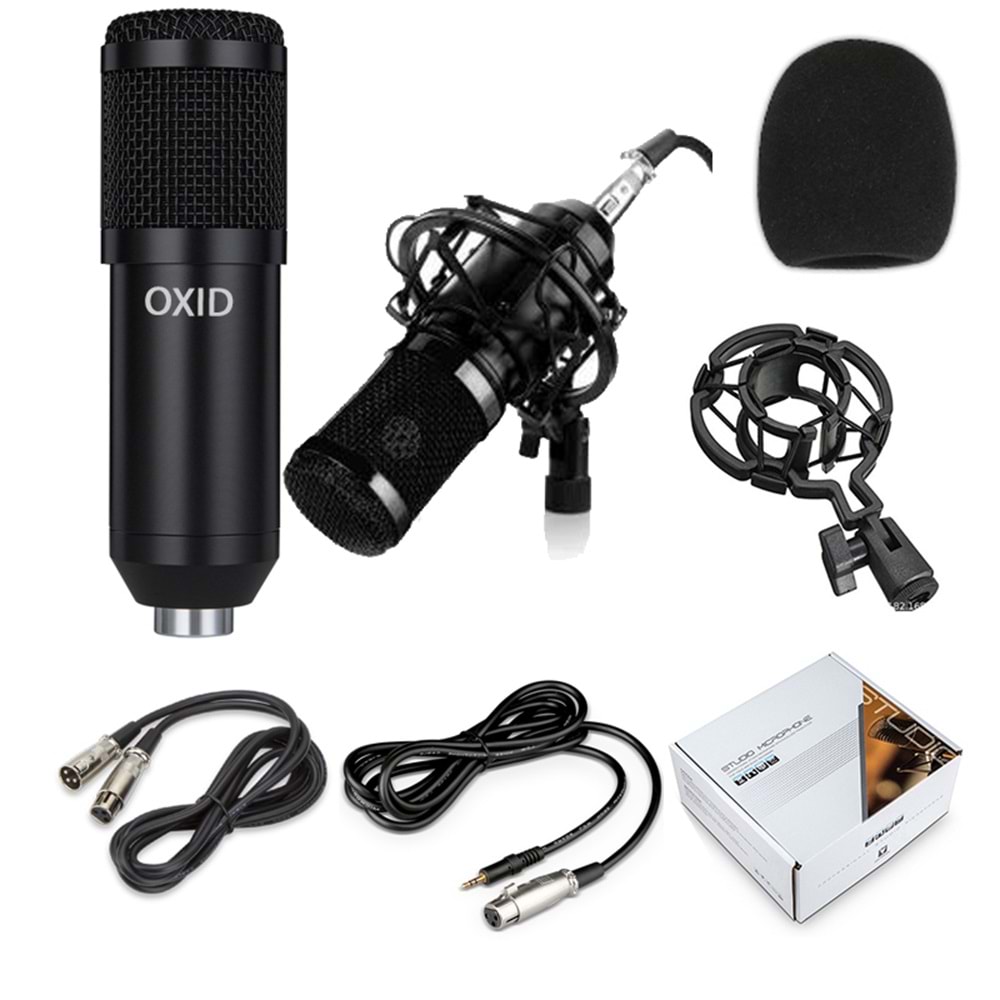 Oxid Bm-800 Black Condenser Mikrofon