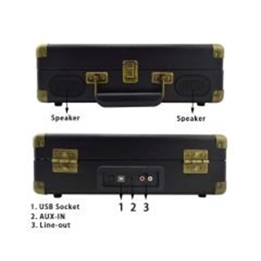 Looptone Pikap Plak Çalar Ds-101Bt Bluetooth