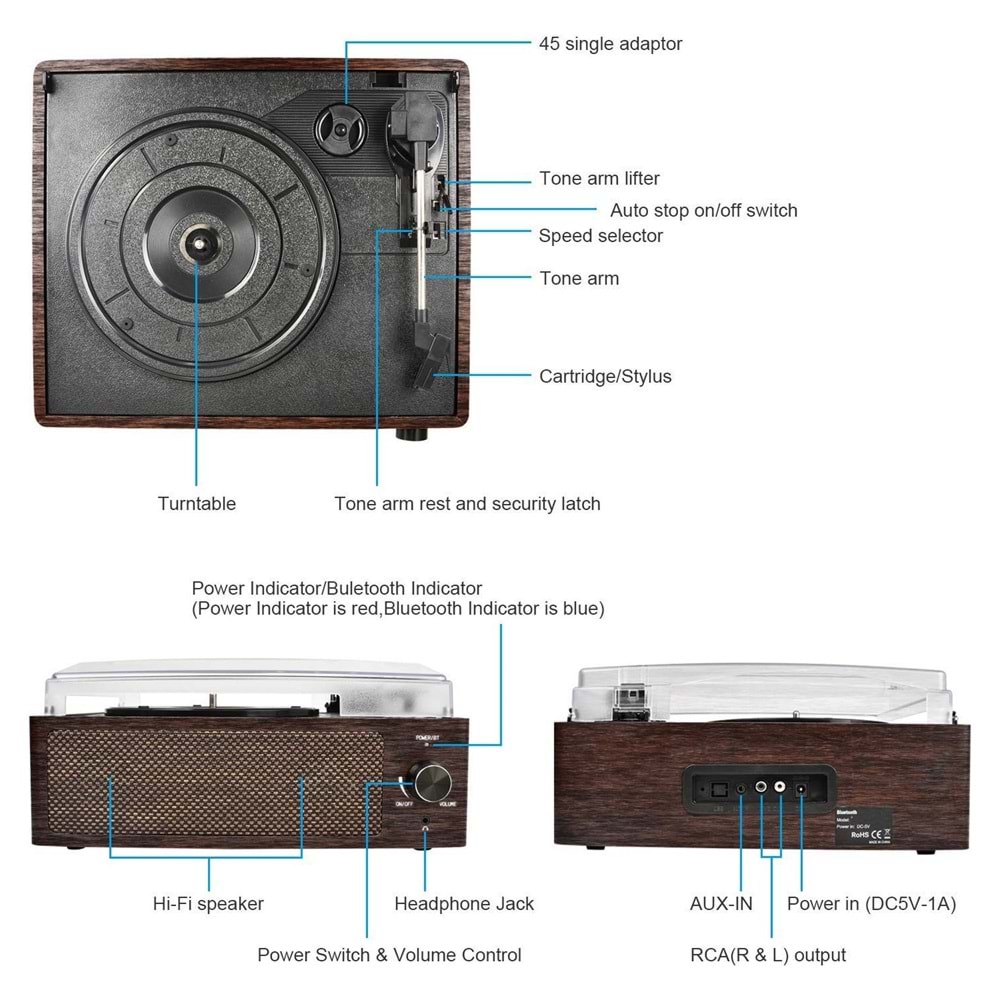 Ktools K046 Joy Plak Çalar