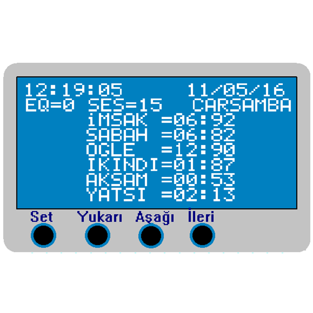 Ezanmatik Otomatik Ezan Okuyan Cihaz-Hafıza Kartlı