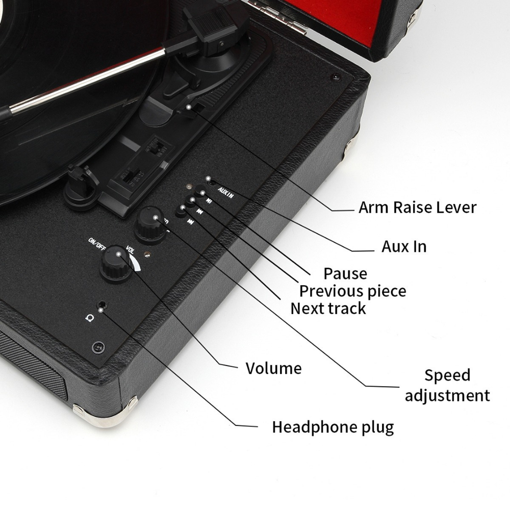 Musitrend T316 Retro Çanta Pikap Siyah