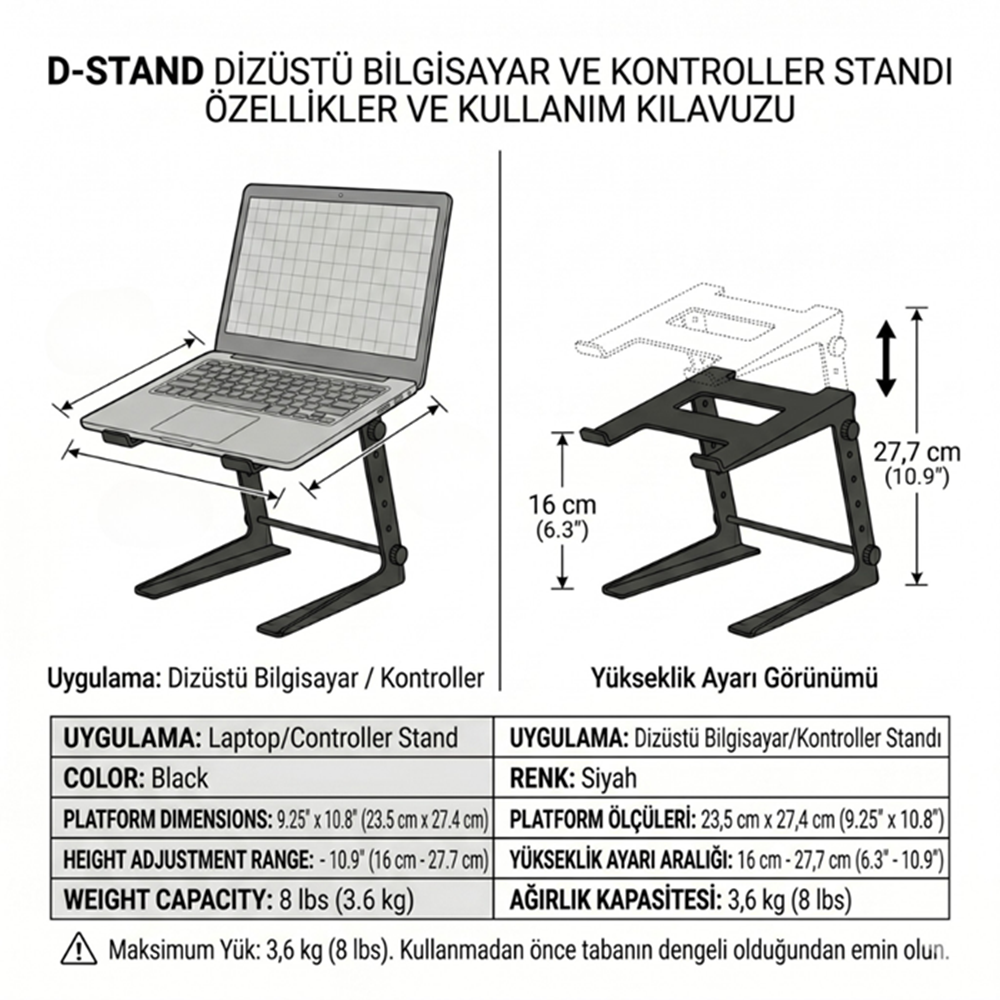 Dj Kontrol Laptop Stand Xz-706