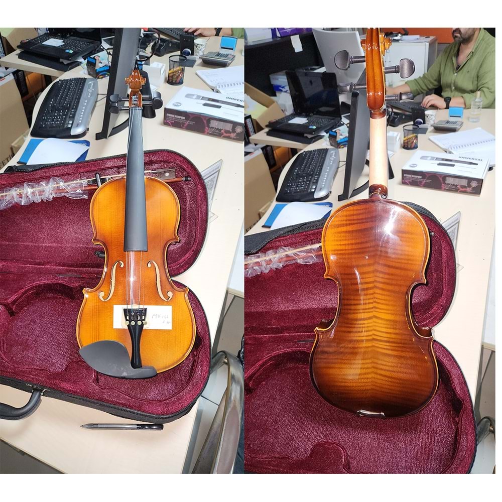 Müller Mv-144PH Parlak Solid Ağaç Tam Boy Keman