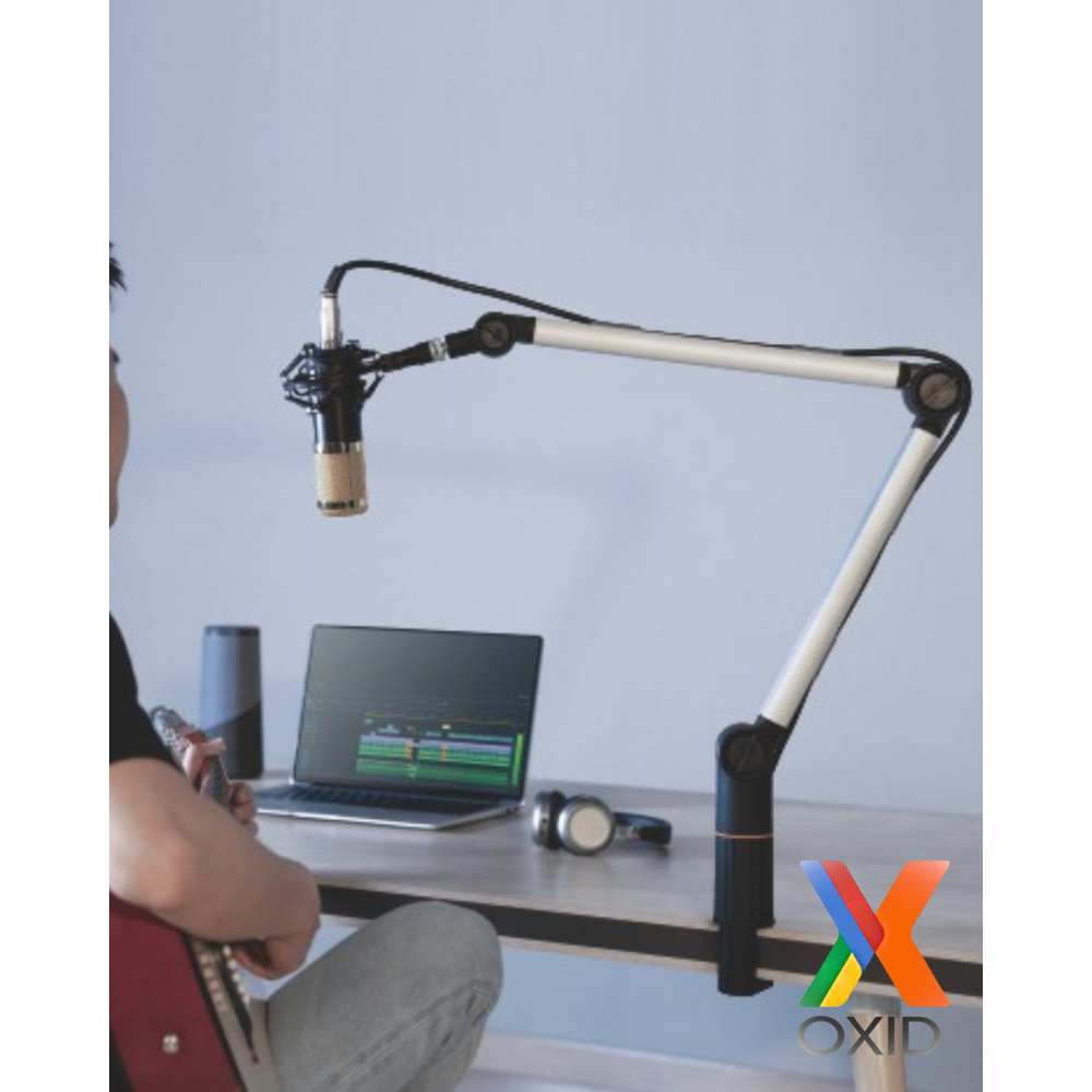 Oxid MMS-06 Gri Broadcast Stüdyo Mikrofon Standı
