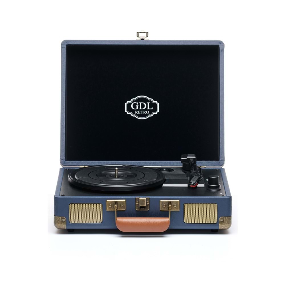 Gdl Retro Çanta Pikap T317B Lacivert (Bluetooth-Şarjlı)