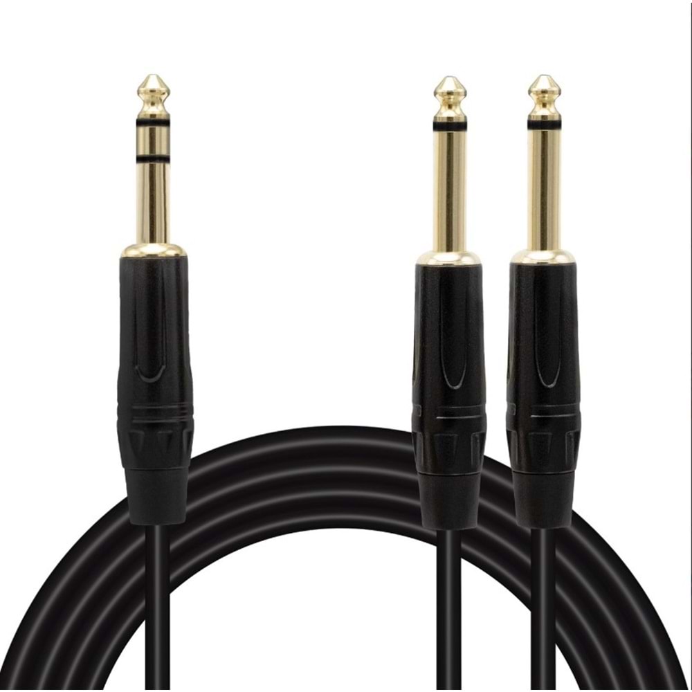 Kretz Ld390B 2X 6 3 Mm Mono Erkek - 6 3 Mm Stereo Erkek 3 Metre Kablo 20164