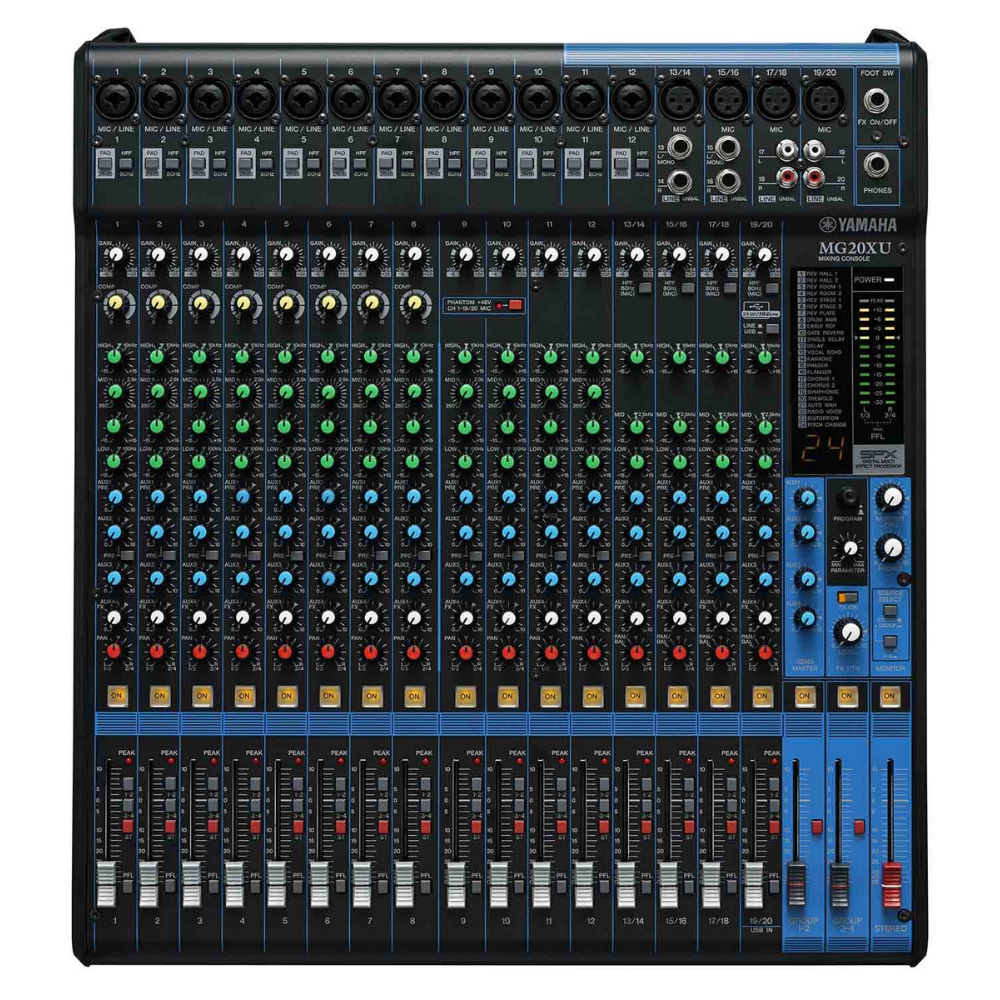 Yamaha MG20XU 20 Kanal Analog Deck Mikser