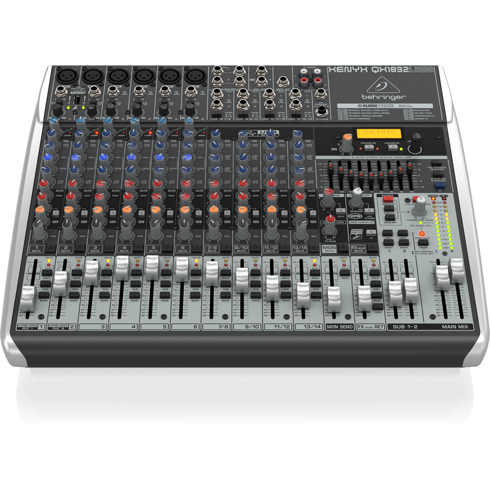 Behringer Xenyx Qx1832Usb 18 Kanal Efektli Mikser