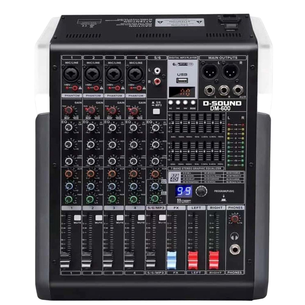 D-Sound Dm-600 6 Kanal Deck Mixer