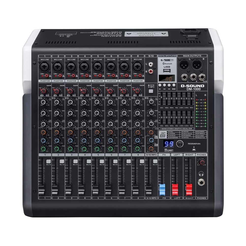 D-Sound Dm-1000 10 Kanal Deck Mixer