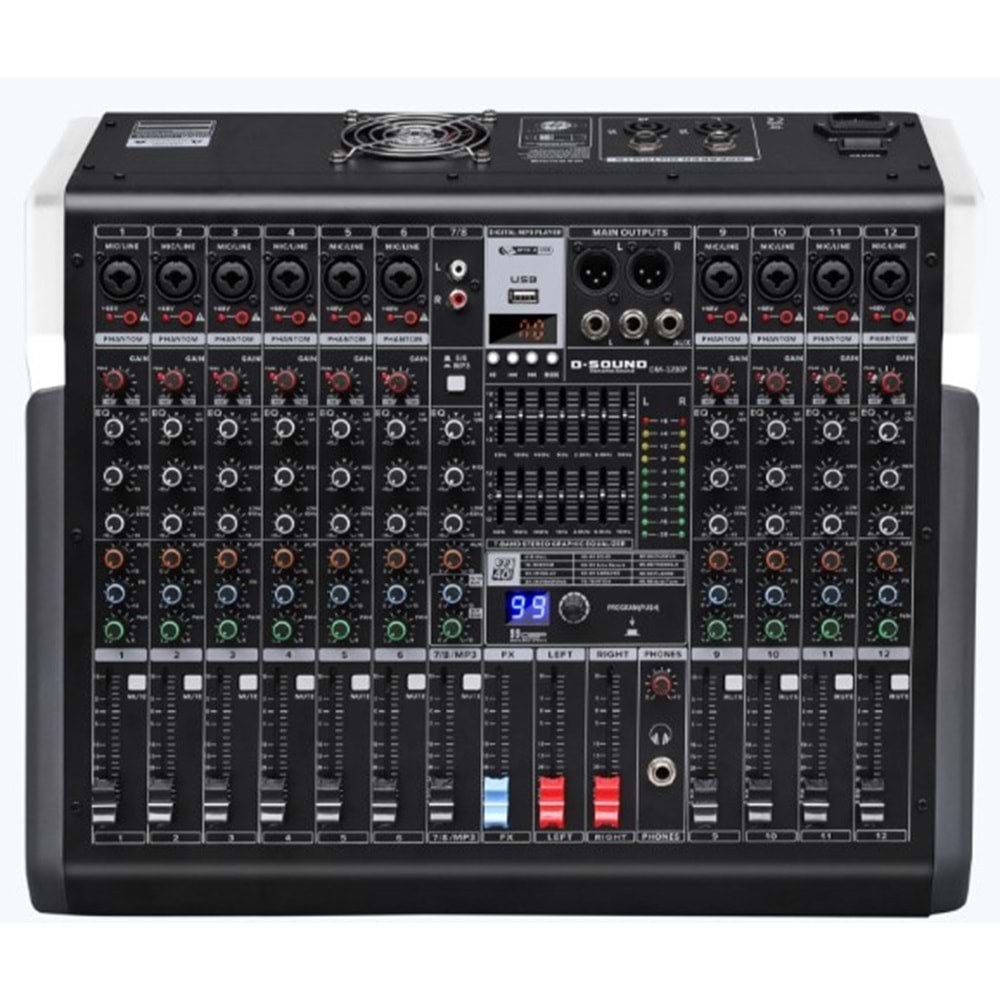 D-Sound Dm-1200P 12 Kanal Power Mixer