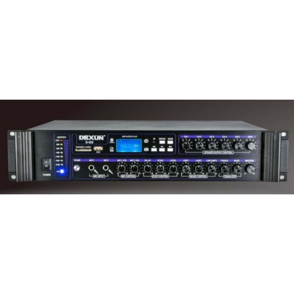 Dexun D-400 500W Mikser Amfi 6 bögeli