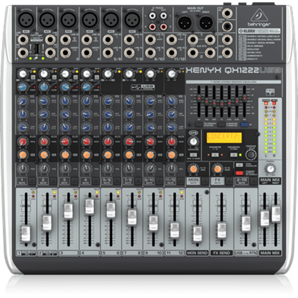 Behringer Xenyx QX1222USB 16 Kanal Efektli Mikser