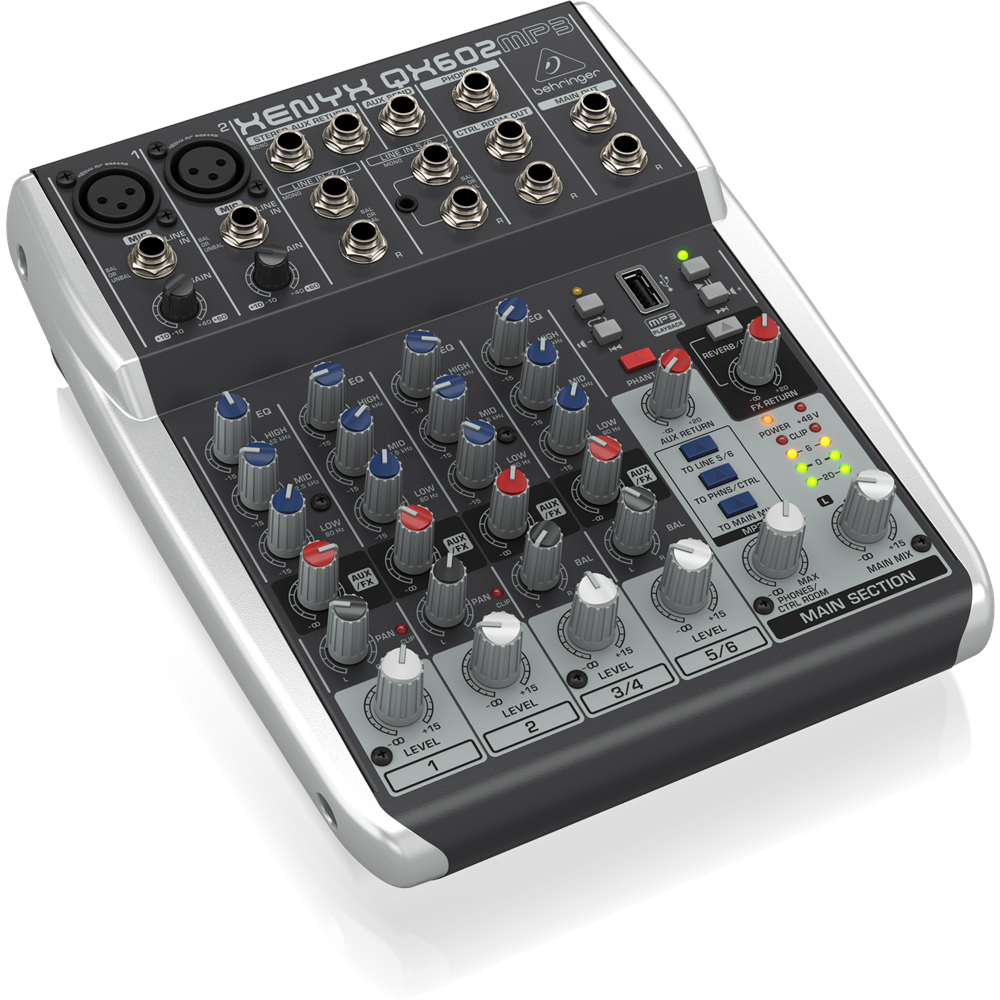 Behringer QX602MP3 6 Kanal Mp3'lü Mikser