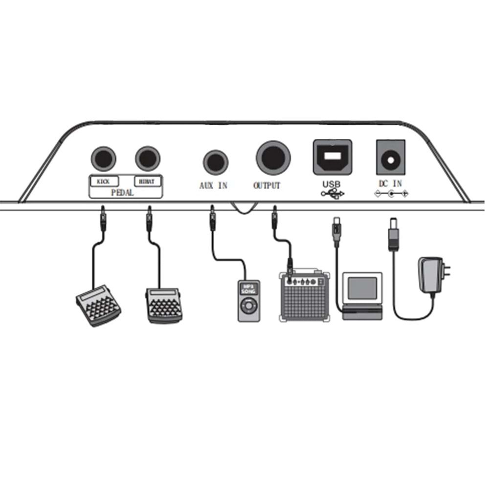 MP200-Portable Digital Electric Drum Set Pad