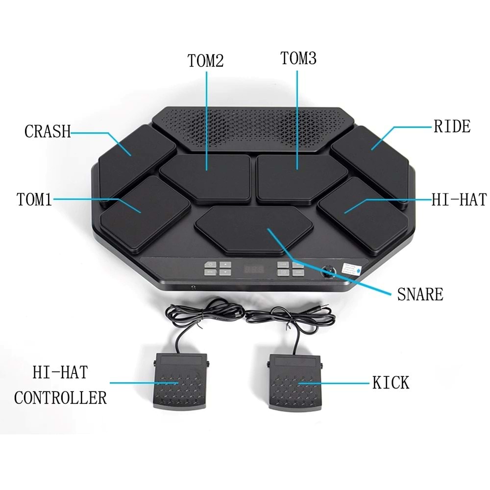 MP200-Portable Digital Electric Drum Set Pad
