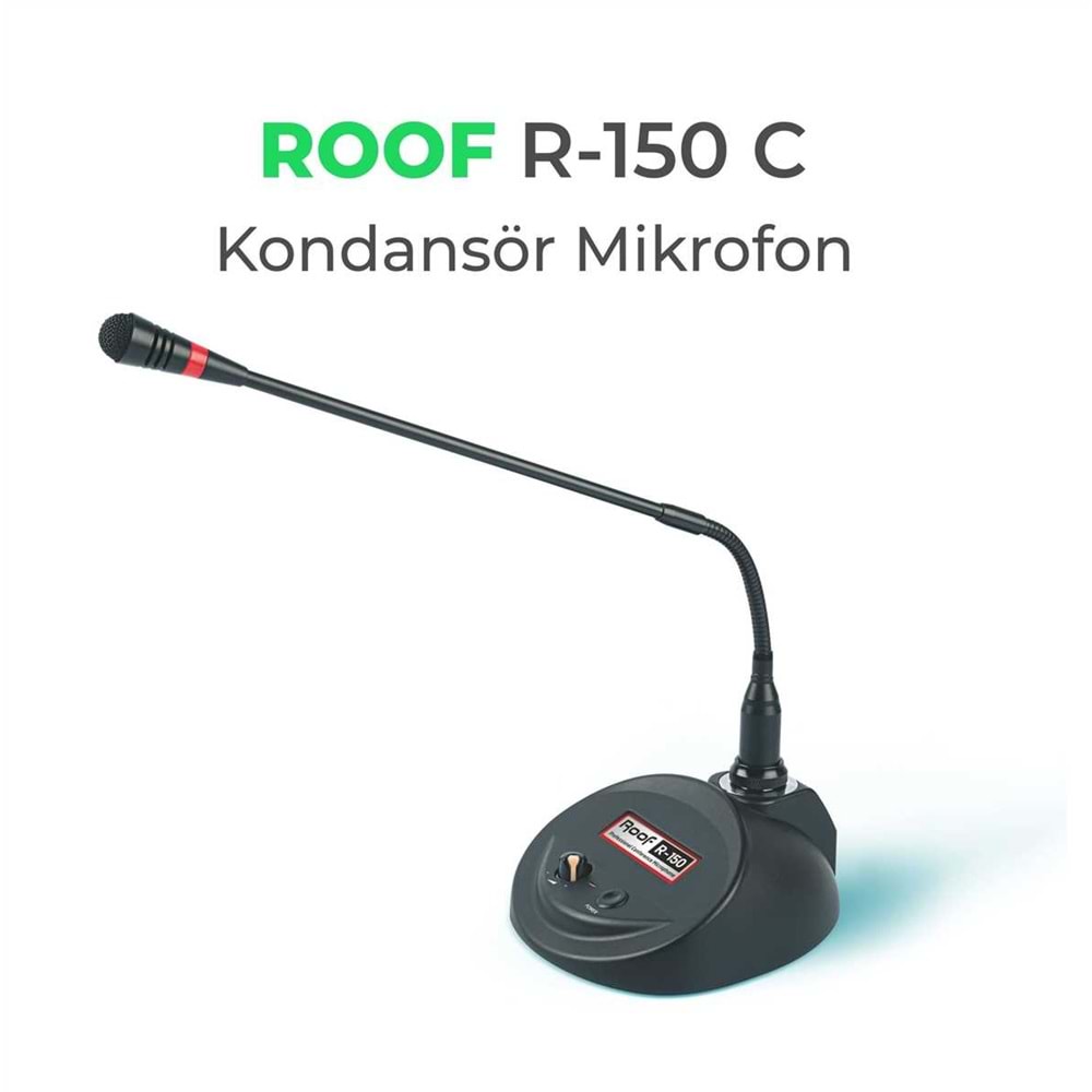 Roof R-150C Condenser Kürsü Mikrofon
