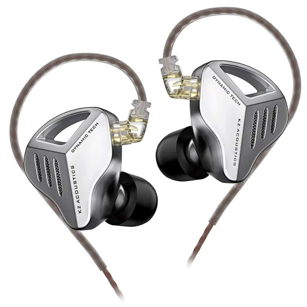 KZ ZVX kulaklık dinamik HIFI In-Ear Monitör Kulakiçi Kulaklık (Silver-Gümüş)