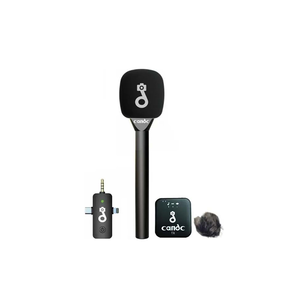 Cande DC-1V Röportaj Mobil Kamera Mikrofonu MIC 1TC-1RX