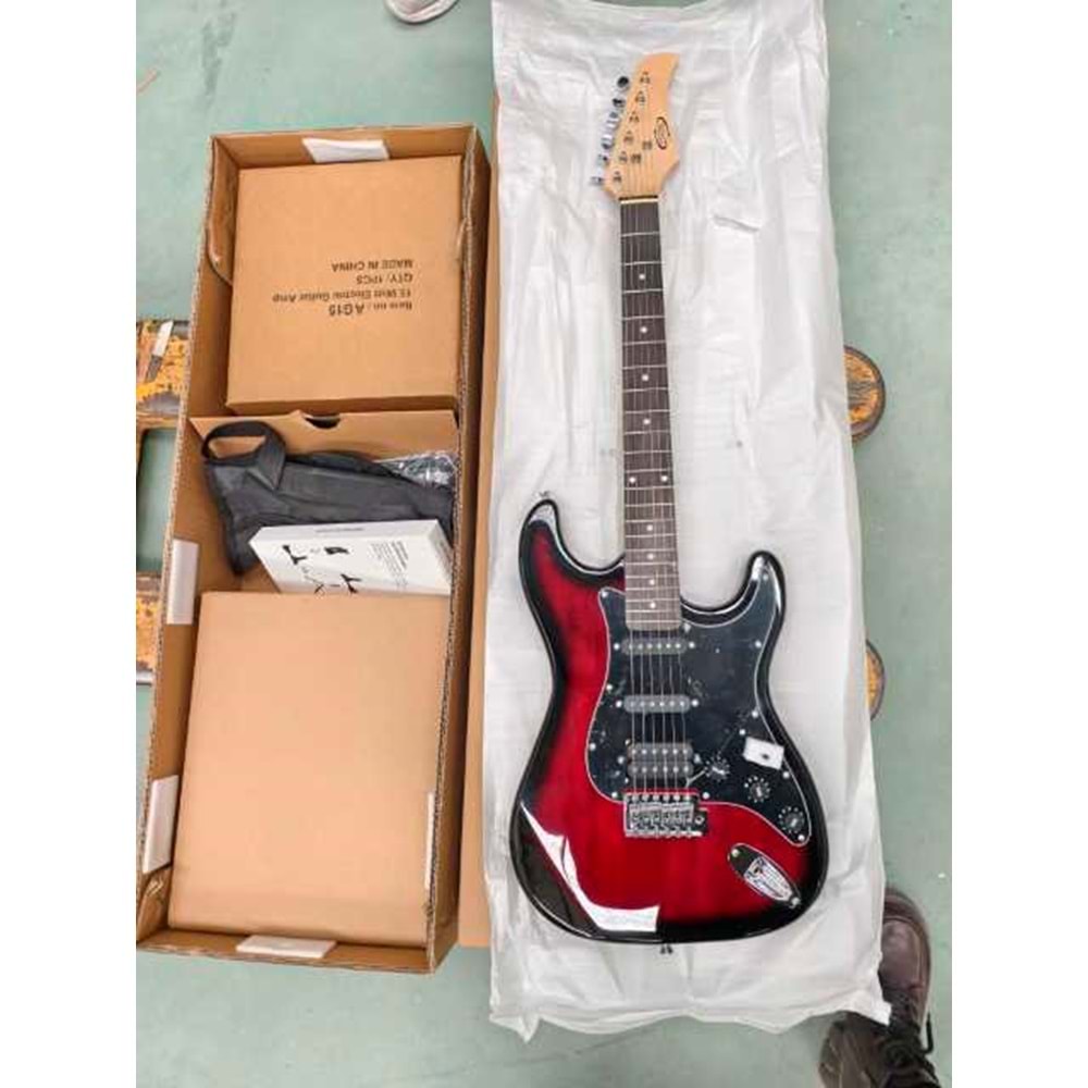 ST-205 Rock-IN Elektro Gitar Set BRDS KIRMIZI