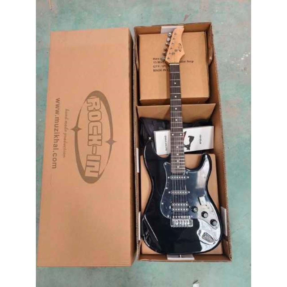 ST-205 Rock-IN Elektro Gitar Set BBK-SİYAH