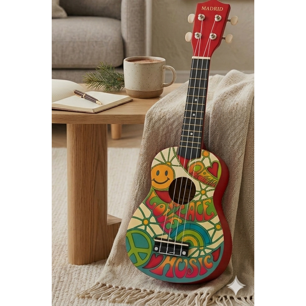 Madrid Ukulele Decal MU-21-10Peace