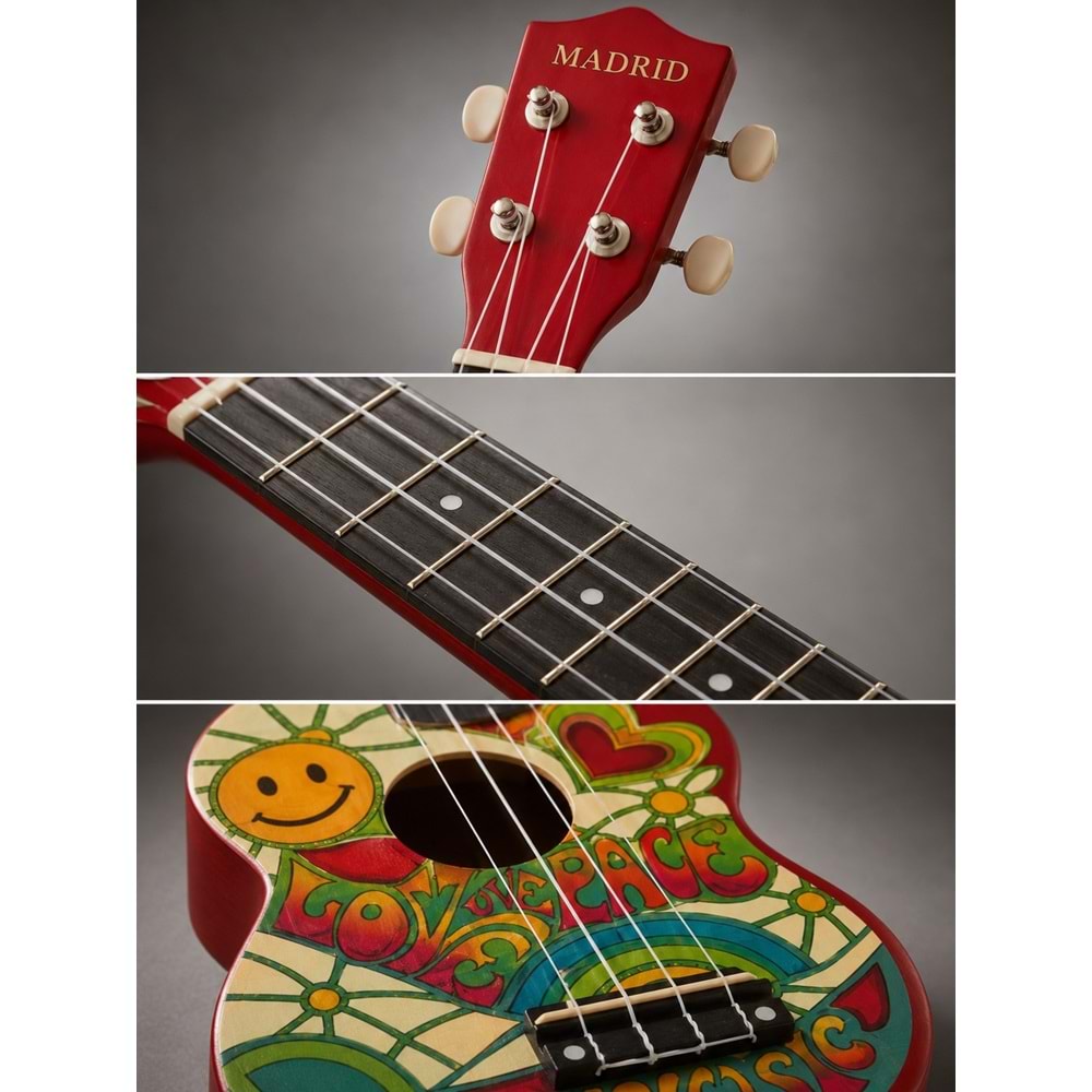 Madrid Ukulele Decal MU-21-10Peace