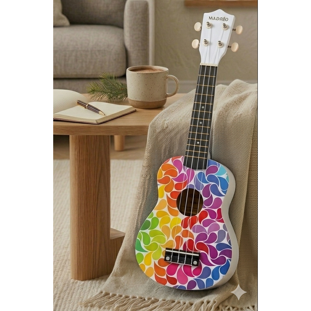 Madrid Ukulele Decal MU-21-11Flower