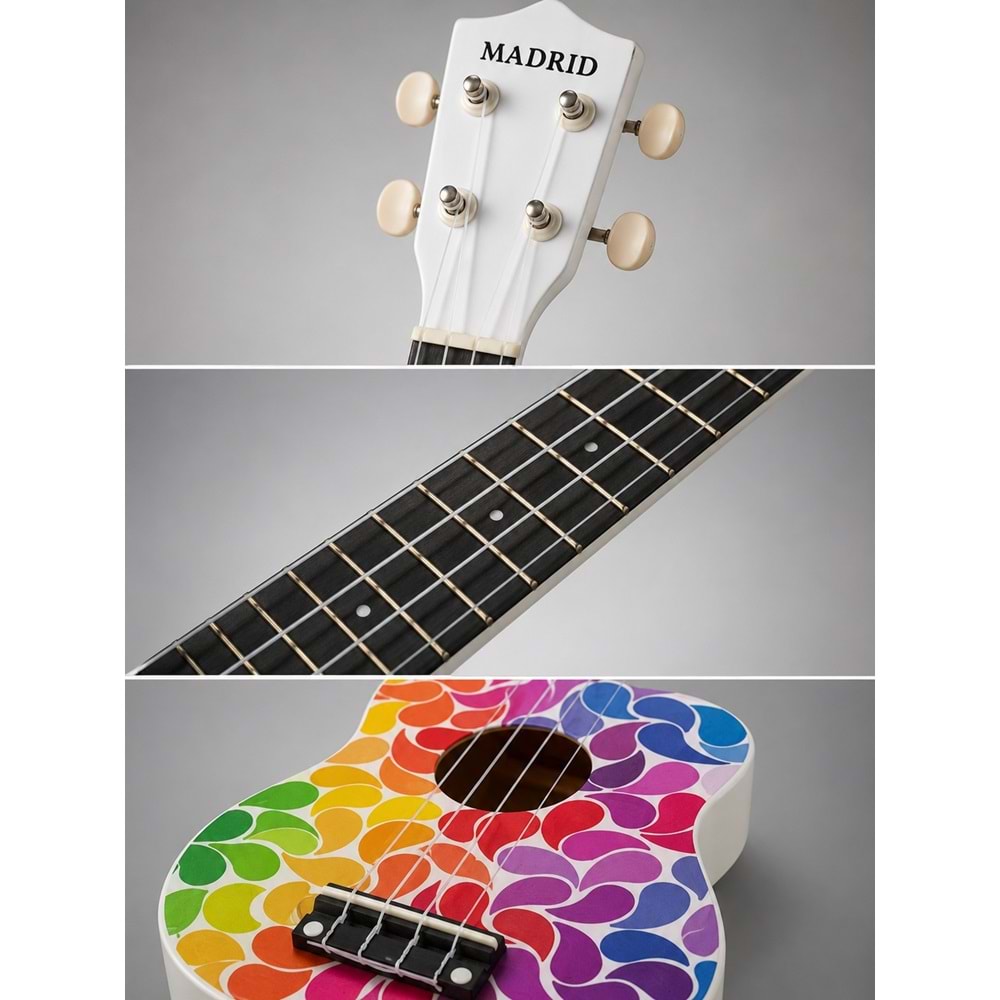 Madrid Ukulele Decal MU-21-11Flower