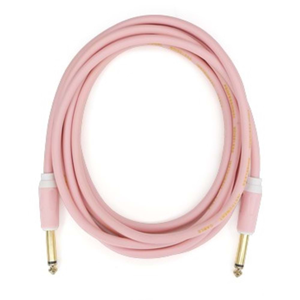 KreTZ GT3M Gitar Kablosu Açık Pembe/Light Pink