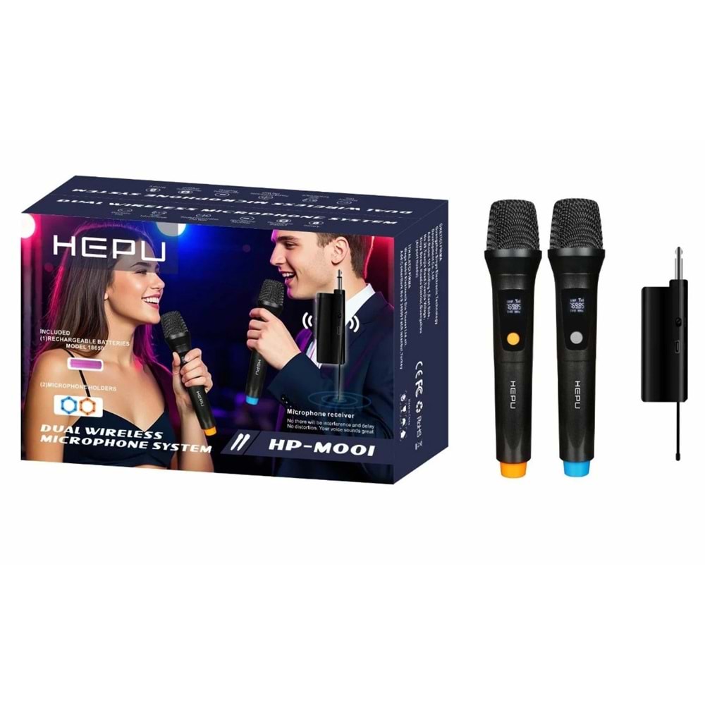 Hepu Kablosuz Mikrofon Sistemi HPM001