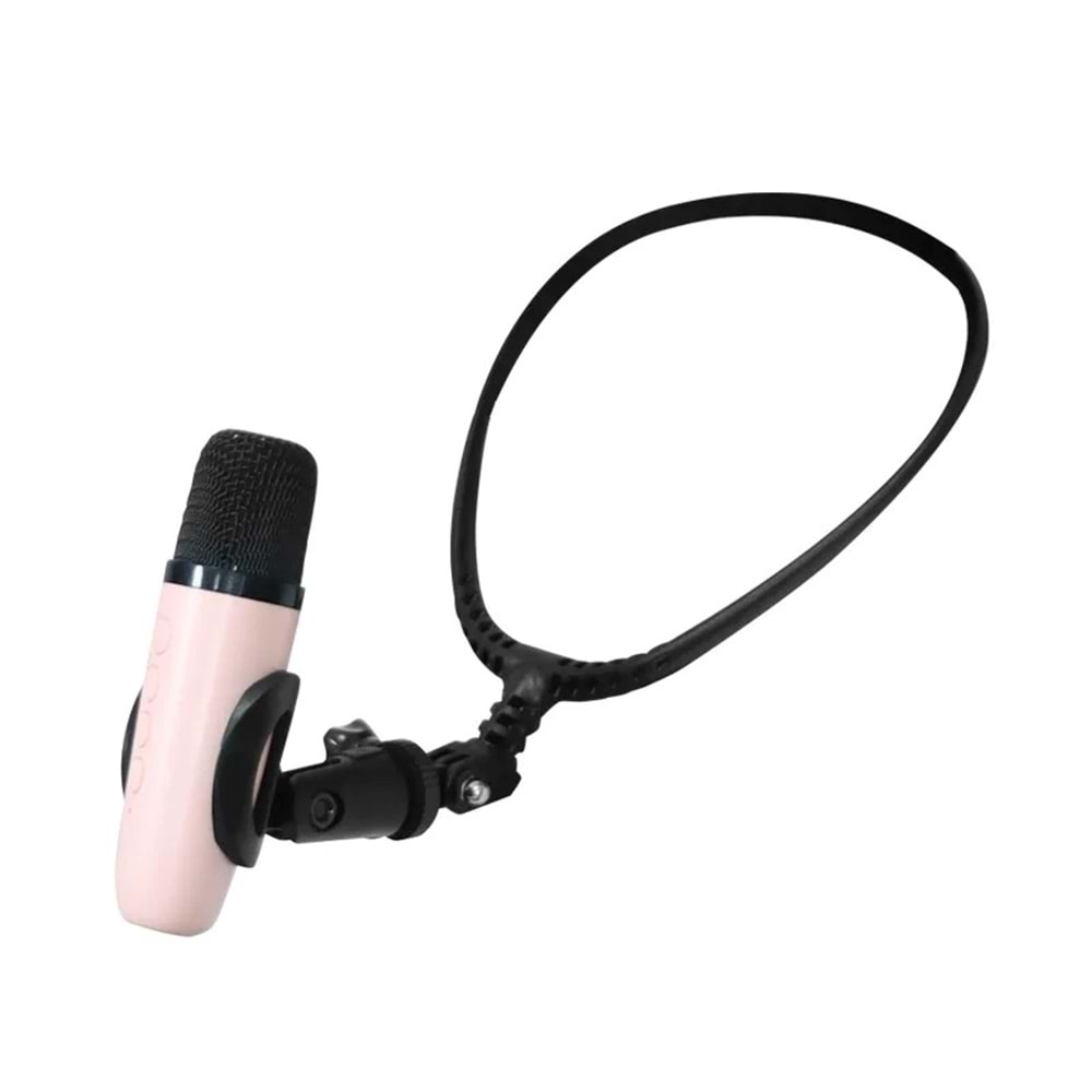 Tower Mikrofon Boyun Aparatı MSH-180N (Hands-Free) - Esnek Klipsli - Siyah (Mikrofon Ayı Dahil)