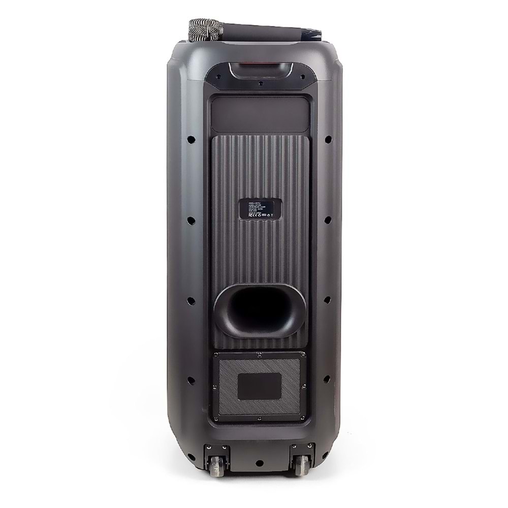 Hepu HP940 Taşınabilir Şarjlı Bluetooth Hoparlör 10*2 İnç Süper Bass 80w Kablosuz Mikrofonlu Ses Sistemi