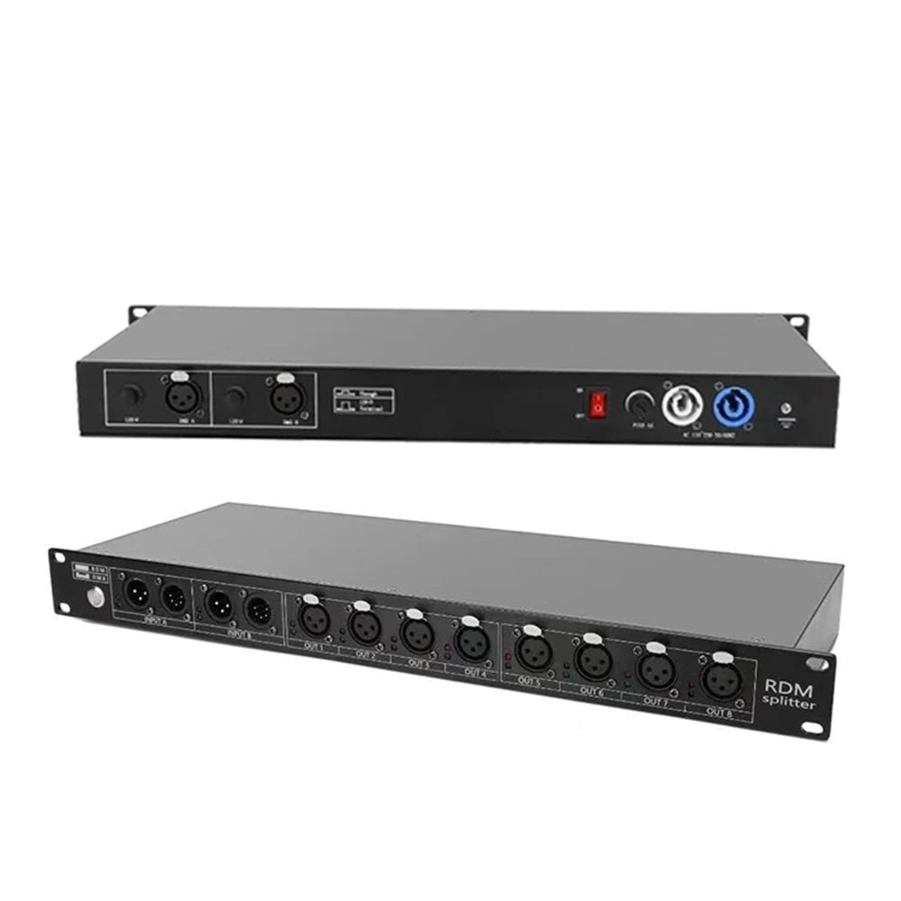 Dmx512 RDM DMX sinyal 8 kanal Splitter