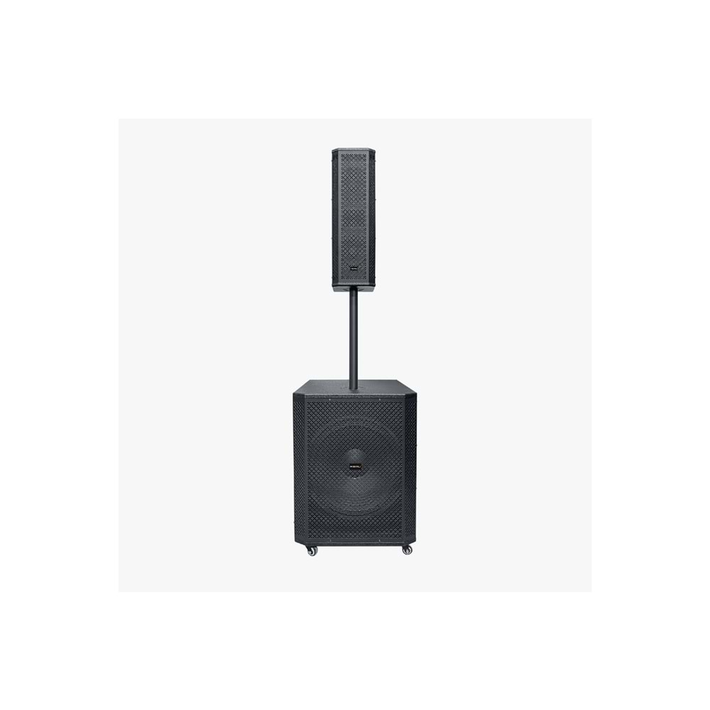 HEPU HP-992 Profesyonel Taşınabilir Ses Sistemi – 15” Subwoofer, 550W Güç, Kablosuz Mikrofonlu