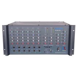 Startech Safir Sr 6/800 Usb Power Mikser Cami Amfisi 2X400 Watt Ekho Reverb'li