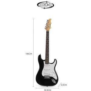 Rockin St-202-Bk Elektro Gitar Hss