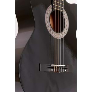 Madrid Mcg-120C Bk Cutaway 39 Klasik Gitar Tam Boy
